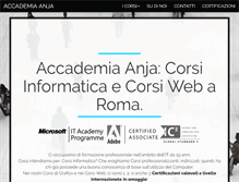 Tablet Screenshot of accademia-anja.com